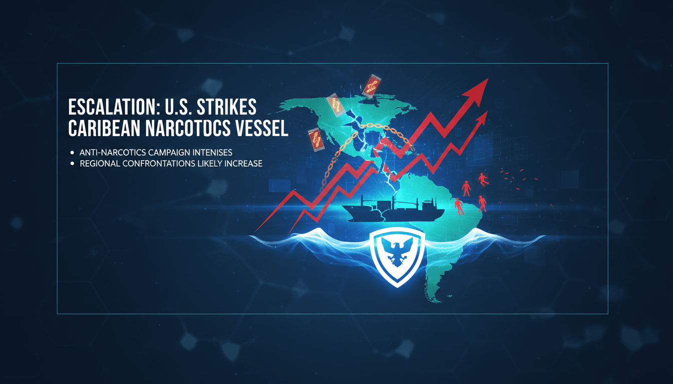 U.S. military conducts lethal strike against narcotics trafficking vessel in the Caribbean