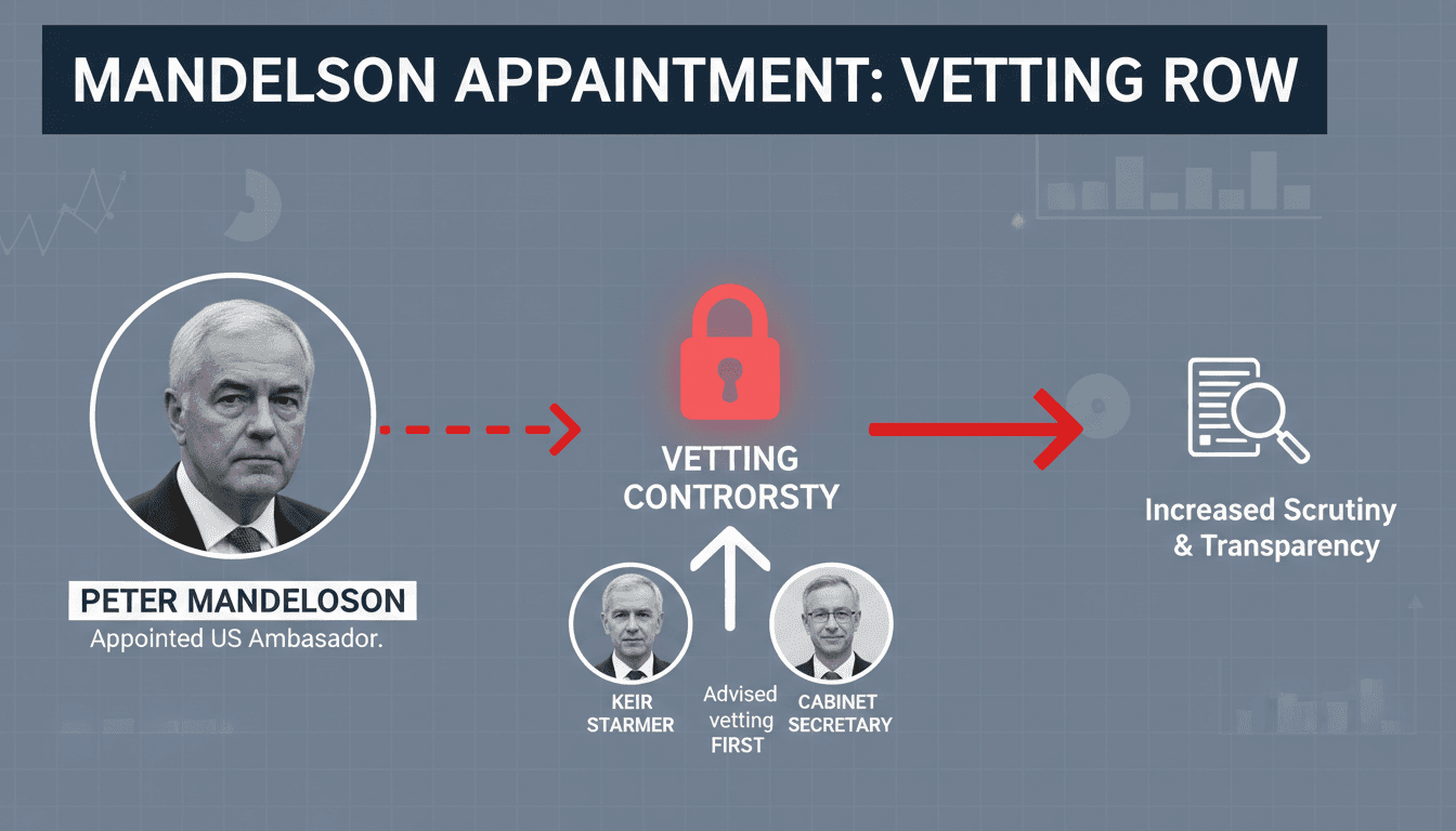 Peter Mandelson appointed as US ambassador amid vetting controversy