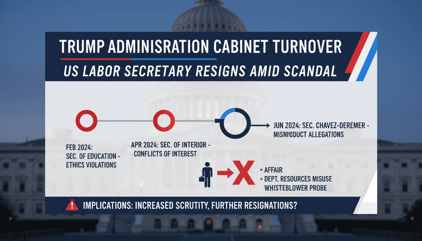US Labor Secretary Lori Chavez-Deremer resigns amid misconduct allegations