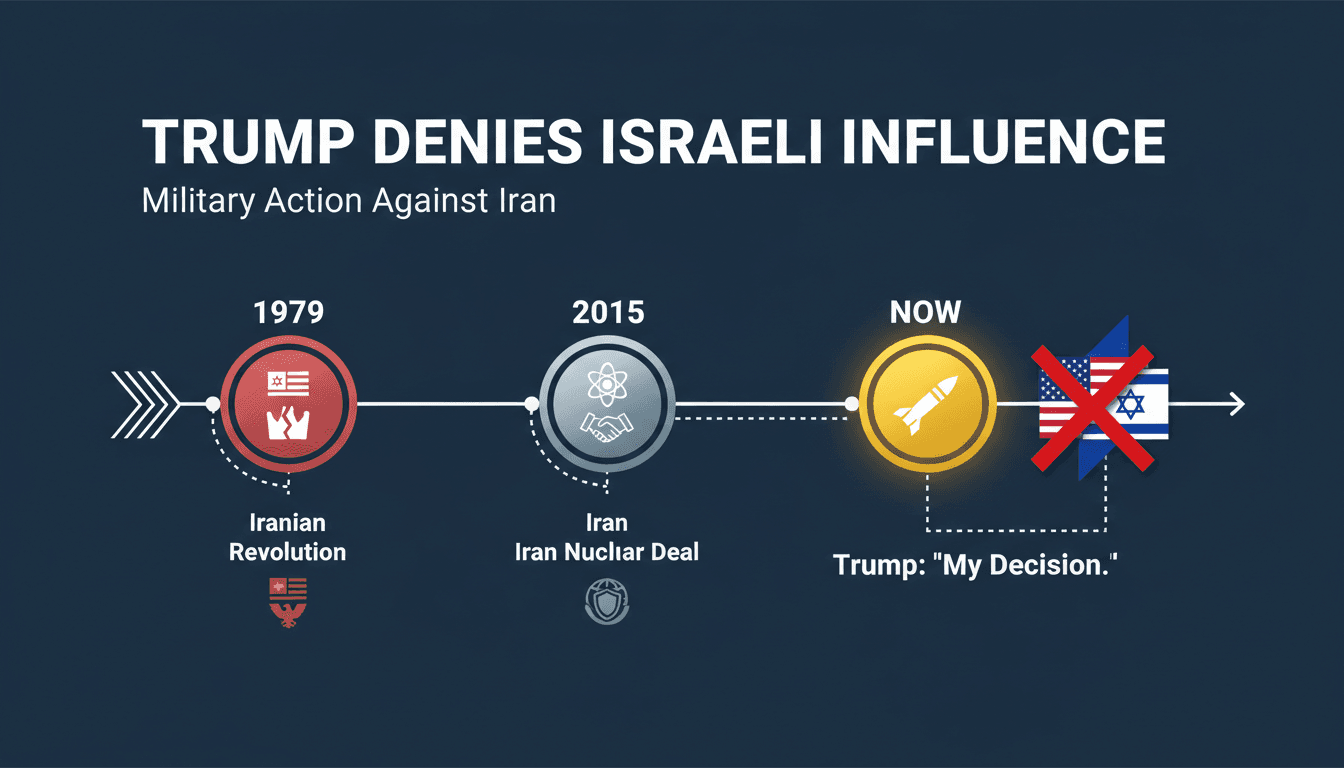 Trump Denies Israeli Influence in Military Decision Against Iran