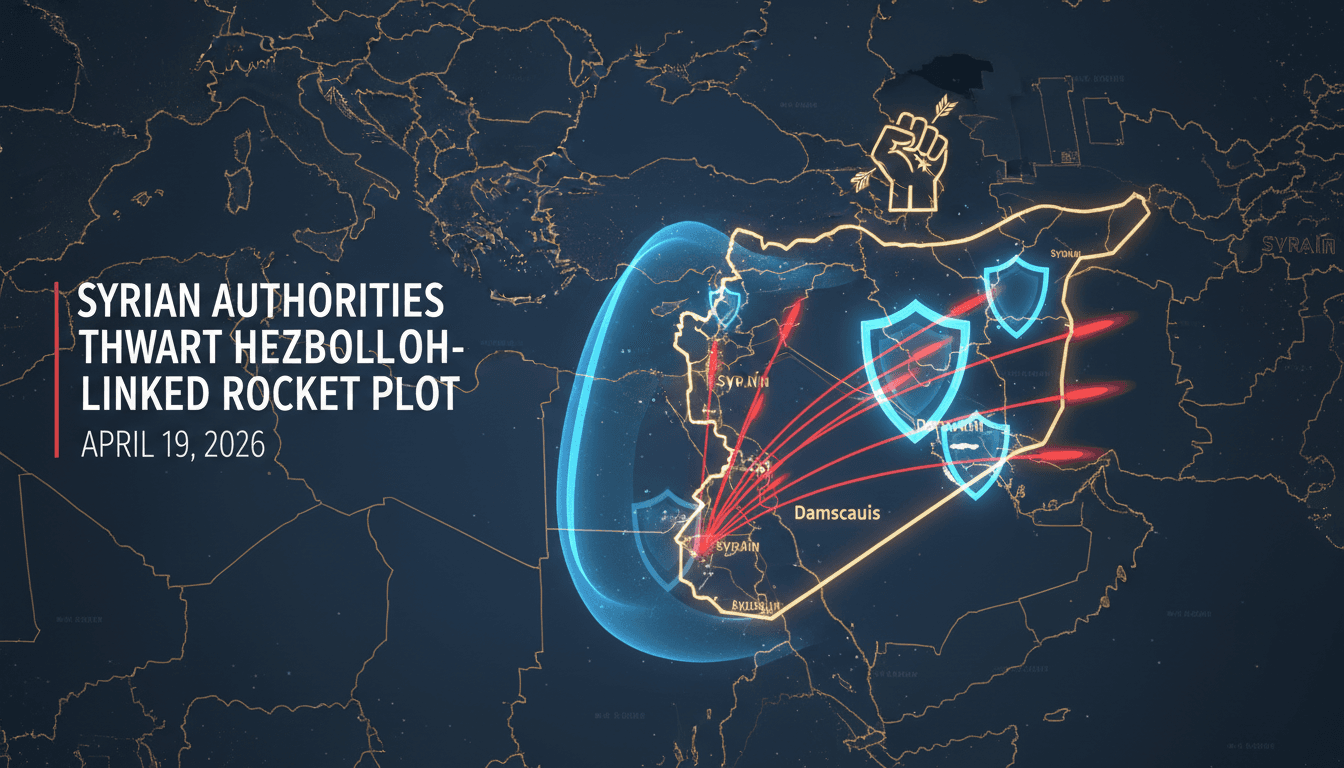 Syrian authorities thwart Hezbollah-linked rocket plot