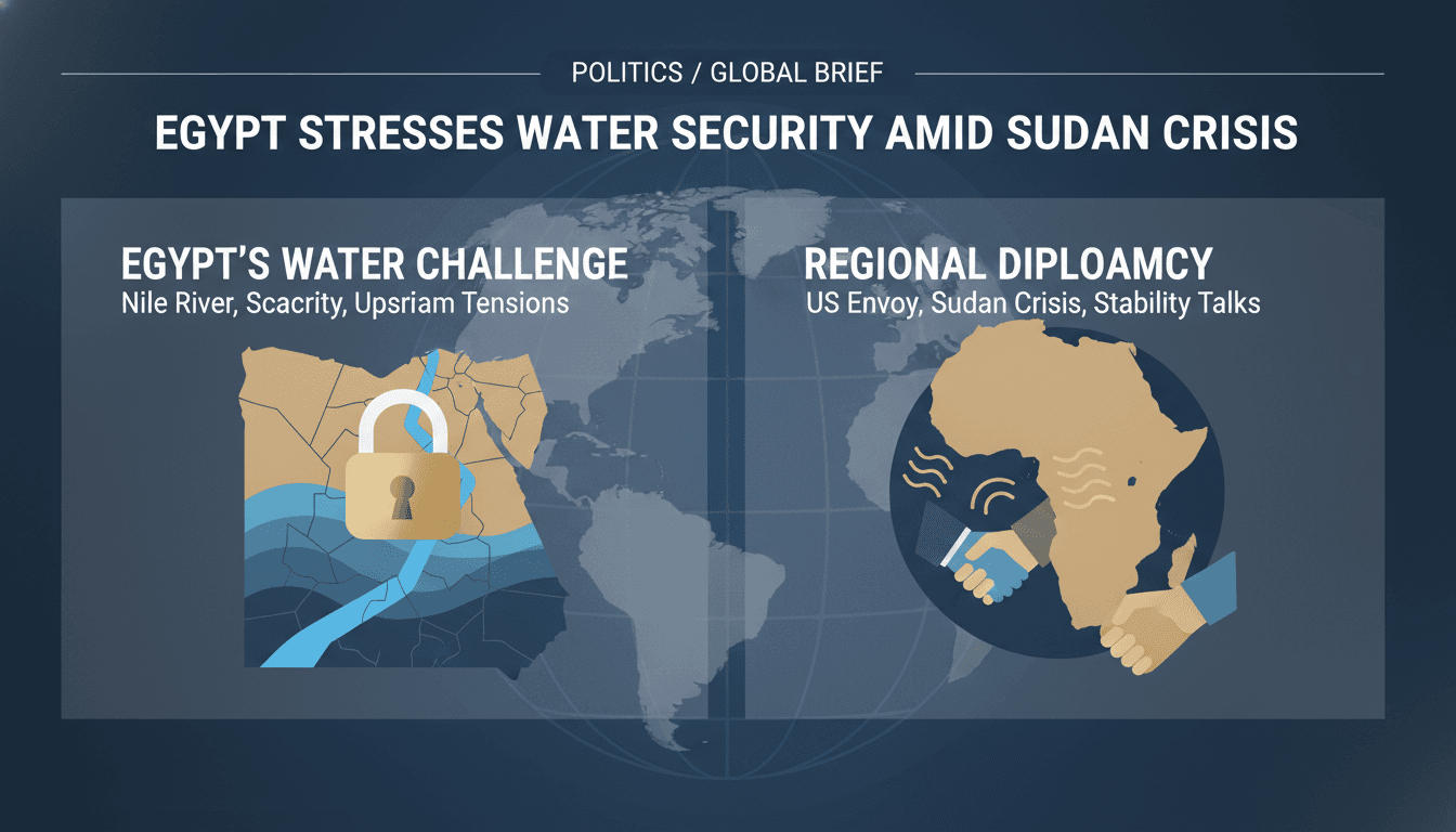 Egypt emphasizes water security in talks with US envoy amid Sudan crisis