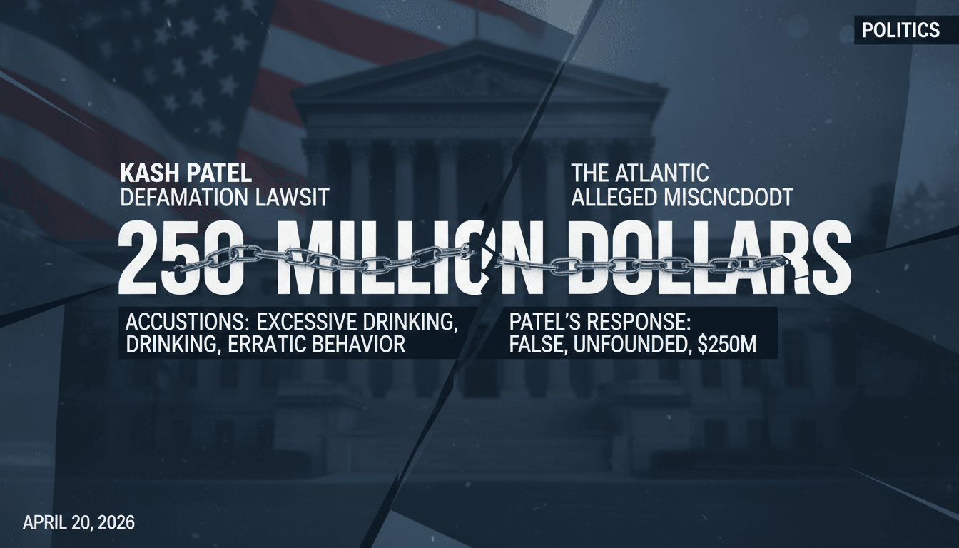 Kash Patel Files $250 Million Defamation Lawsuit Against The Atlantic Over Allegations of Misconduct