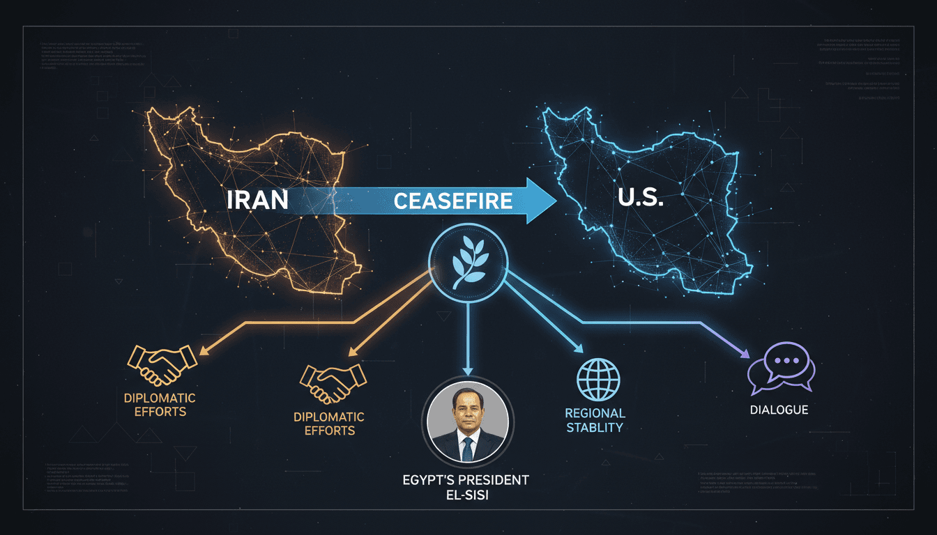 Egypt's President el-Sisi Advocates for Diplomatic Efforts Amid Iran-U.S. Ceasefire