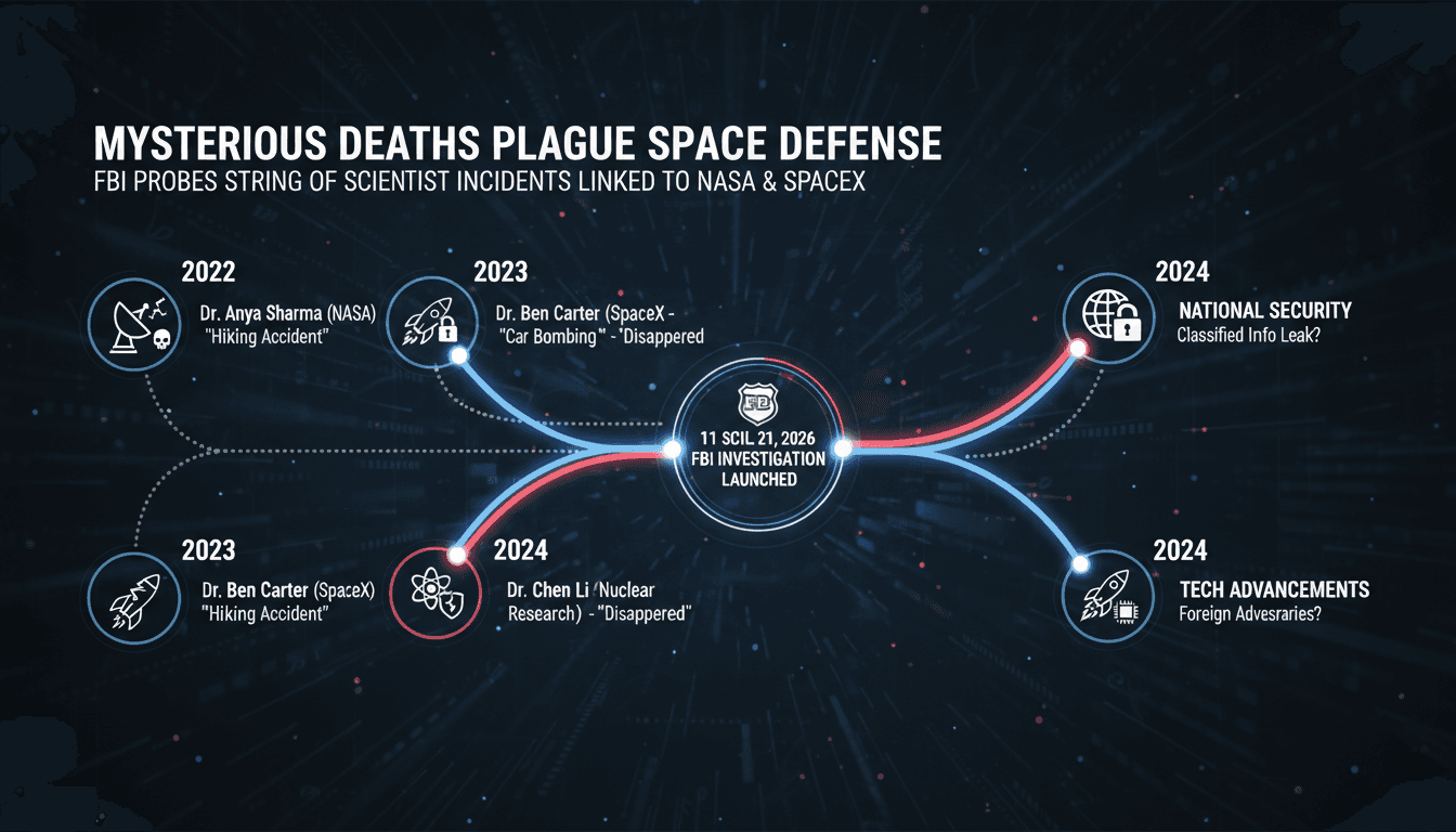 FBI Investigates Deaths and Disappearances of 11 Scientists Linked to NASA and SpaceX