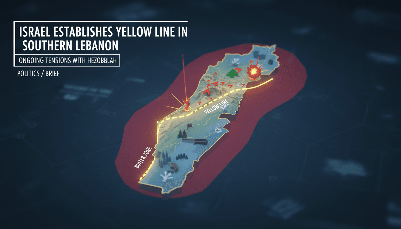 Israel Establishes Yellow Line in Southern Lebanon Amid Ongoing Tensions with Hezbollah