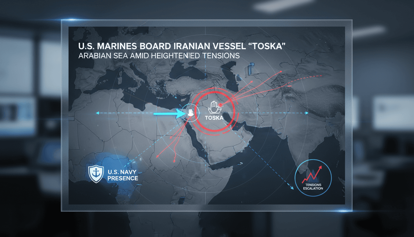 U.S. Marines Board Iranian Vessel 'Toska' in Arabian Sea Amid Heightened Tensions