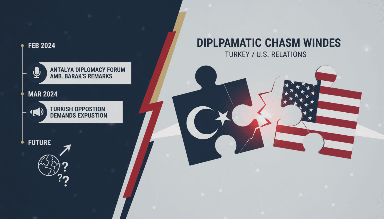Turkish opposition demands expulsion of U.S. Ambassador following controversial remarks