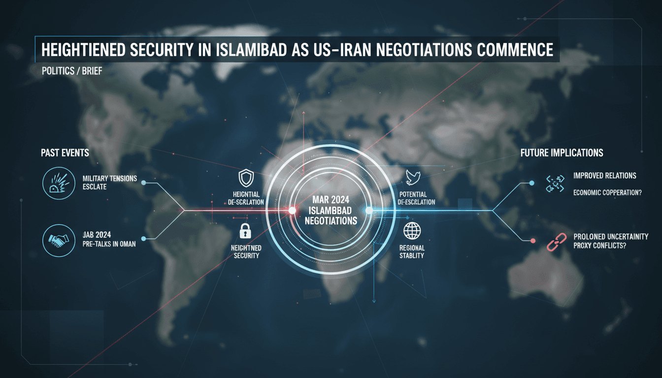 Heightened security in Islamabad as US-Iran negotiations commence