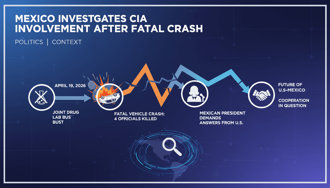 Mexico investigates CIA involvement after fatal crash kills four officials following drug raid
