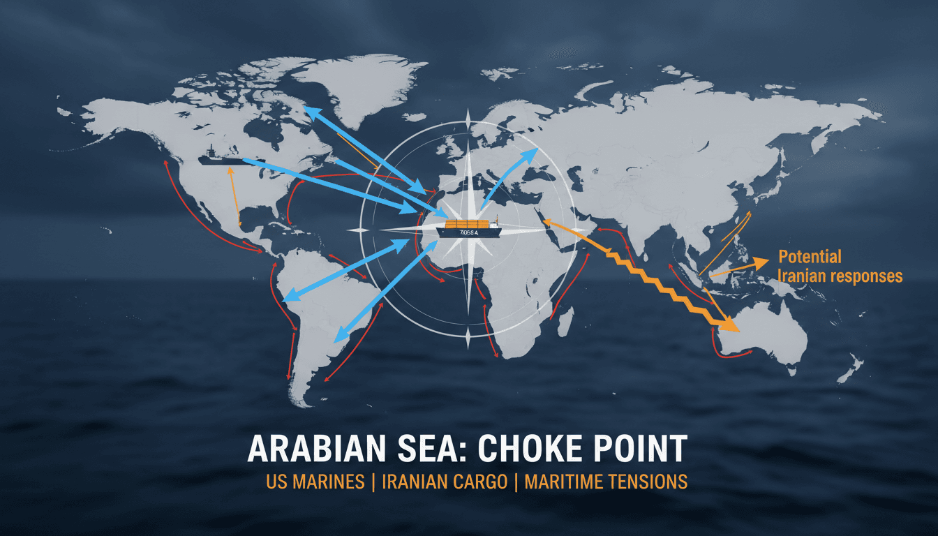 U.S. Marines Board Iranian Cargo Ship in Arabian Sea Amid Heightened Tensions