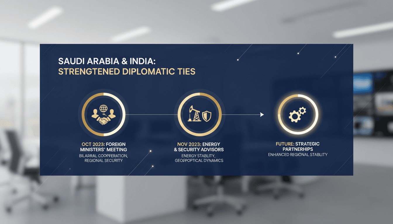 Saudi Arabia and India Strengthen Diplomatic Ties Through High-Level Meetings