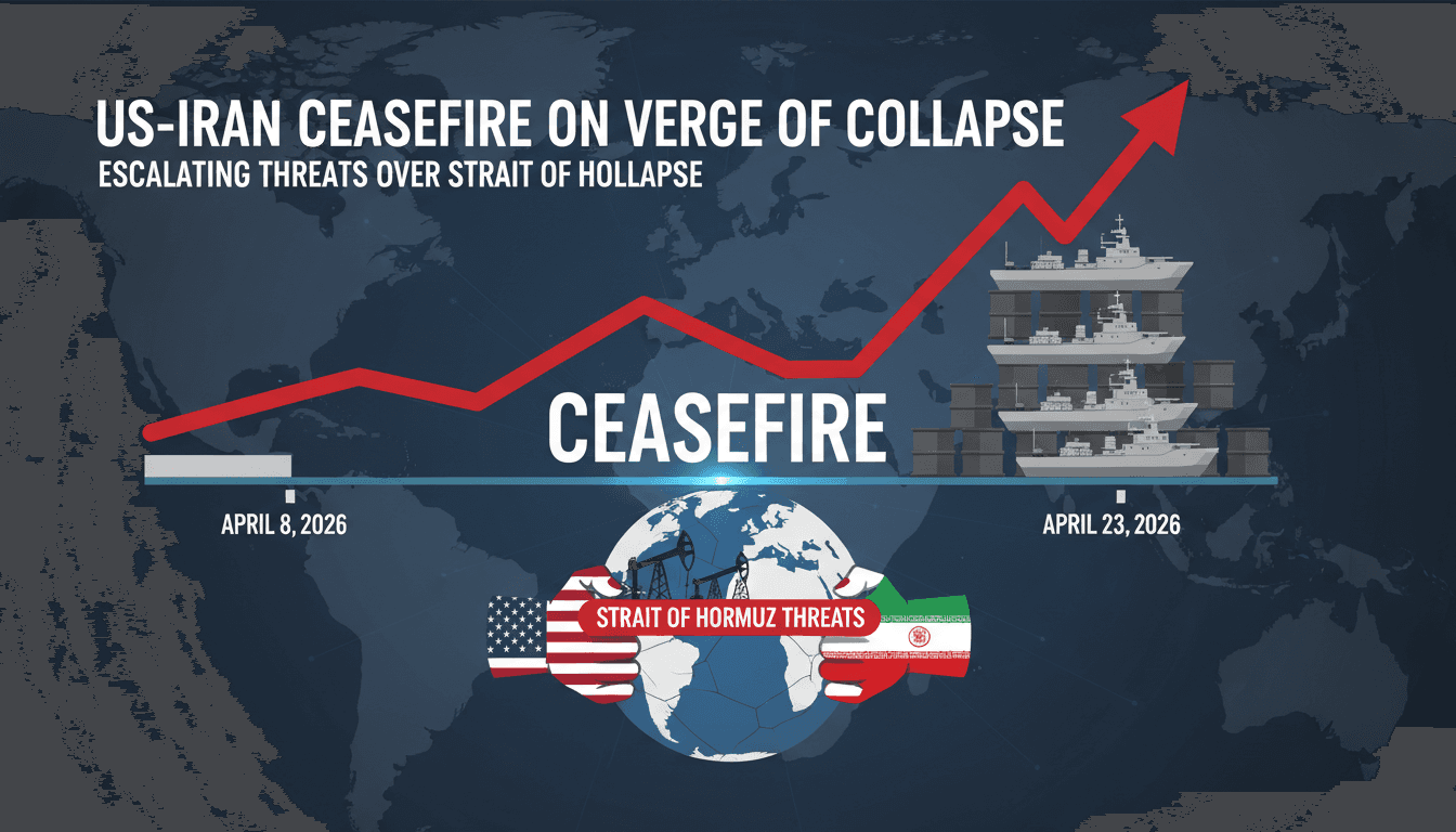 US-Iran ceasefire on verge of collapse amid escalating threats over Strait of Hormuz