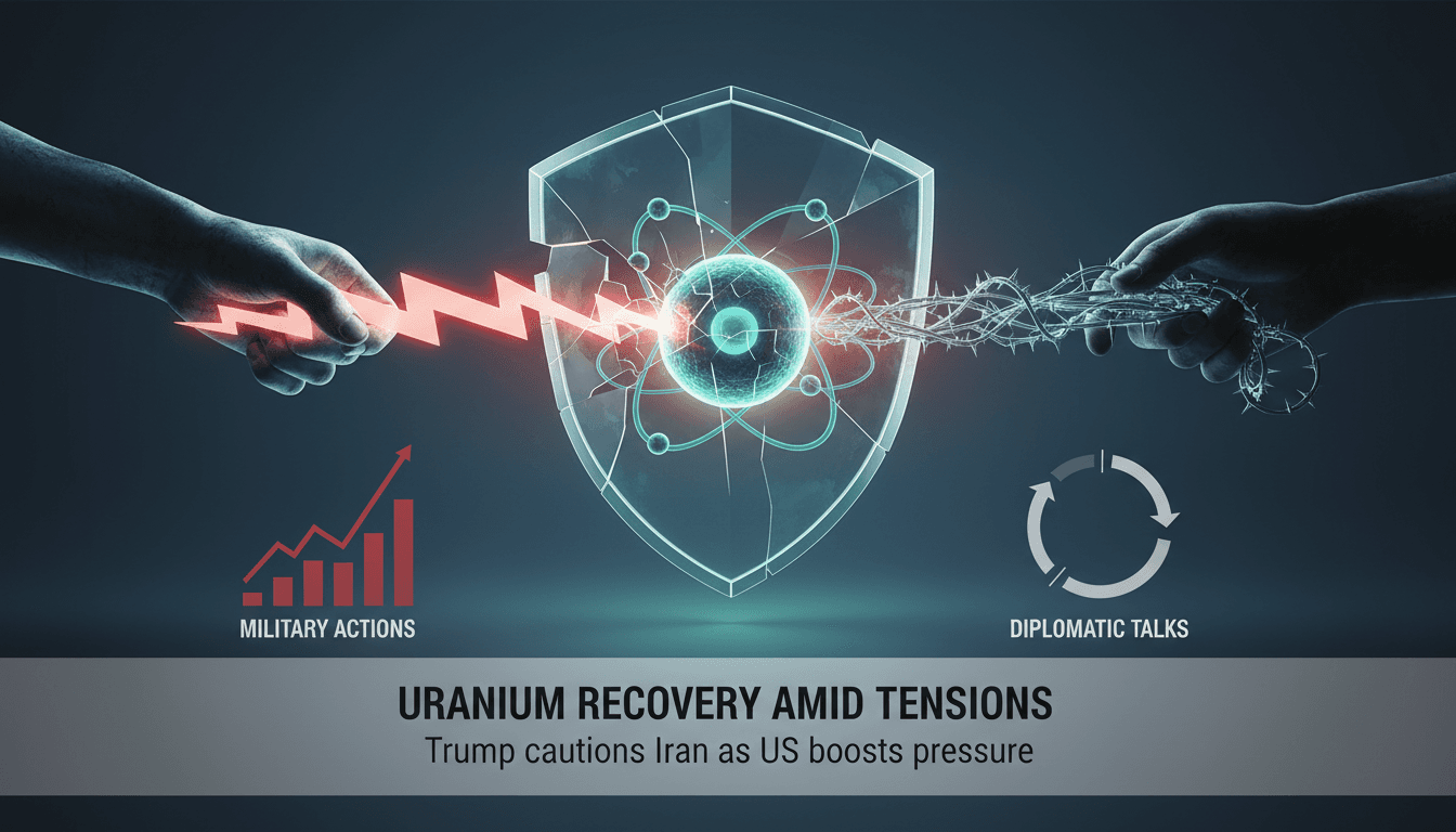Trump Warns Iran on Uranium Recovery Amid Ongoing Tensions