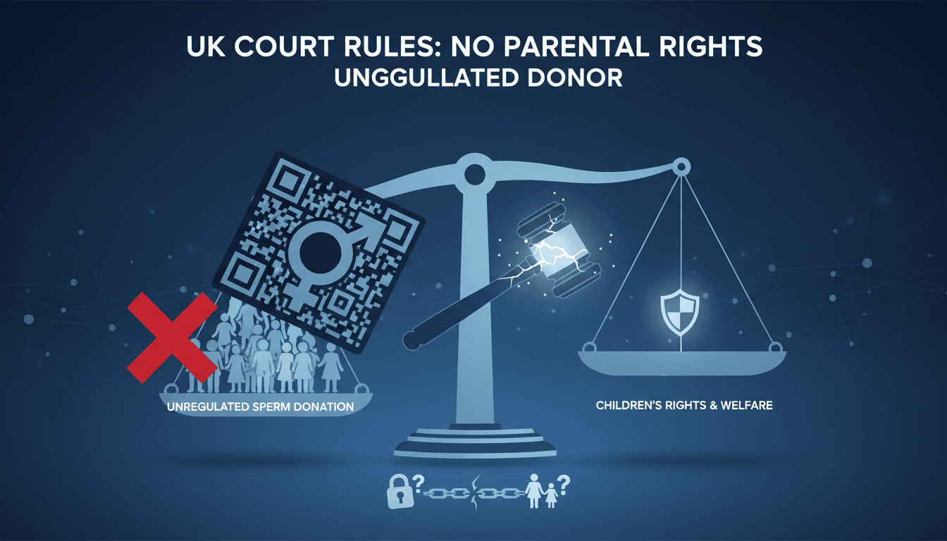 UK court rules against unregulated sperm donor seeking parental rights