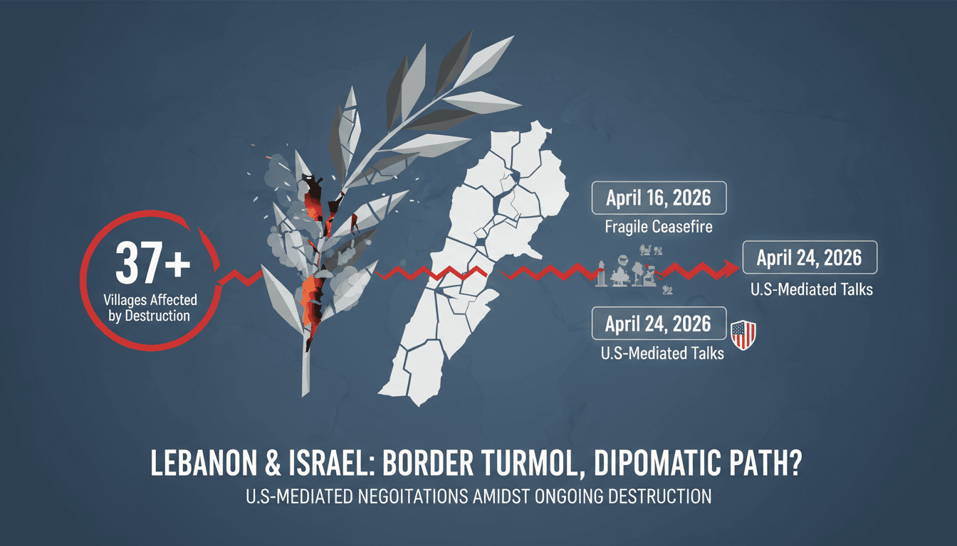 Lebanon Prepares for U.S.-Mediated Talks with Israel Amid Ongoing Border Destruction