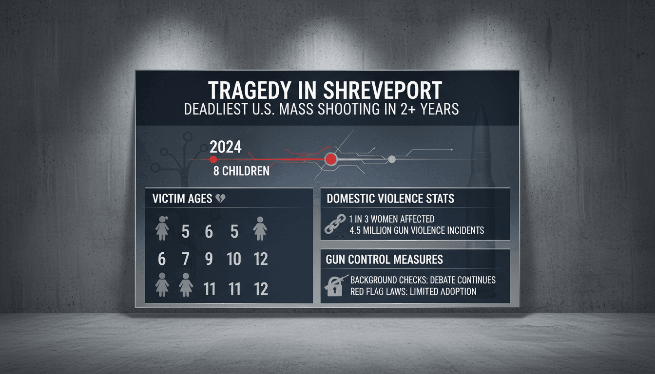 Deadliest mass shooting in the U.S. in over two years claims eight children in Shreveport
