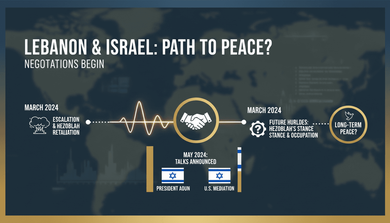 Lebanon initiates negotiations with Israel to end ongoing conflict