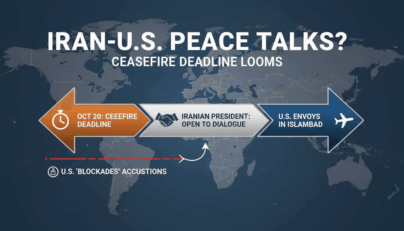Iran expresses willingness for peace talks with the U.S. as ceasefire deadline approaches