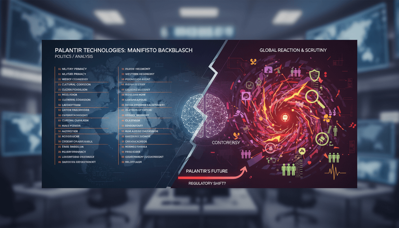 Palantir Technologies publishes controversial manifesto advocating for U.S. military dominance