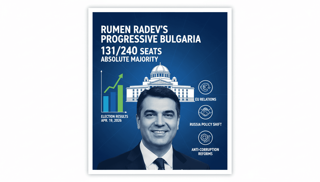 Rumen Radev's Progressive Bulgaria Achieves Absolute Majority in Snap Election