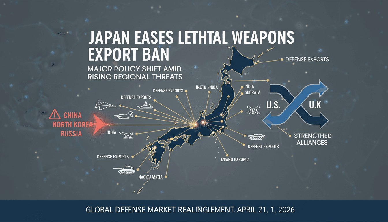 Japan Eases Restrictions on Lethal Weapons Exports in Major Policy Shift