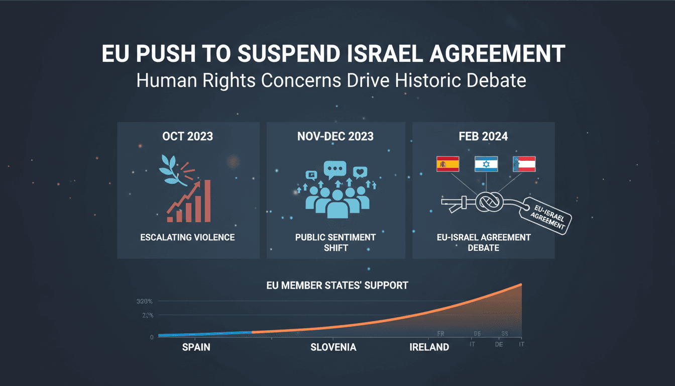 EU countries push to suspend Israel Association Agreement over human rights concerns