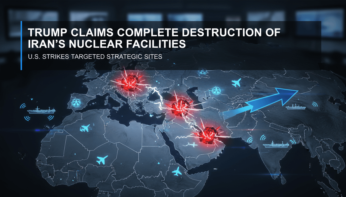 Trump Claims Complete Destruction of Iran's Nuclear Facilities