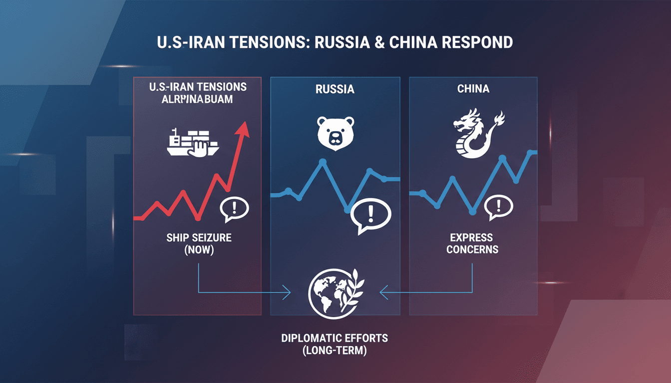 Russia and China express concerns over U.S.-Iran tensions following ship seizure