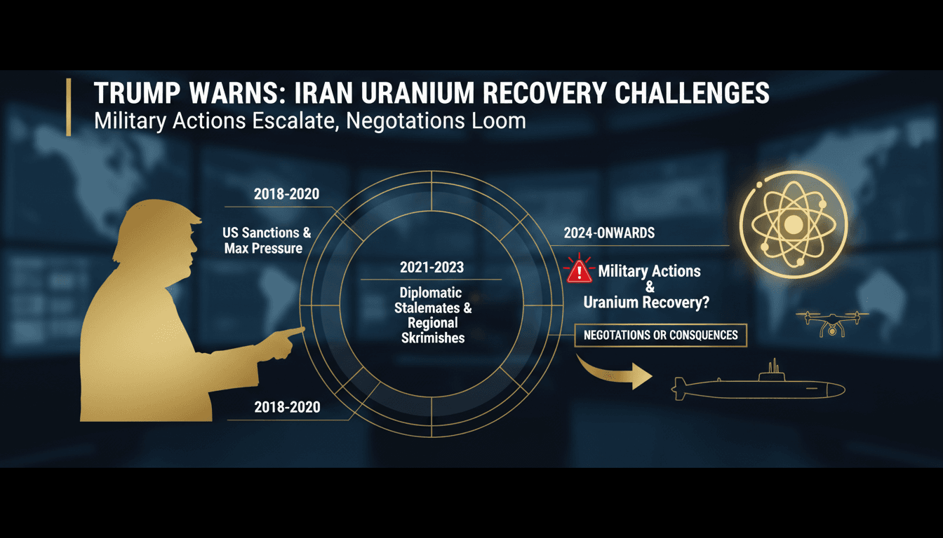 Trump Warns of Challenges in Recovering Uranium from Iran Amid Ongoing Tensions