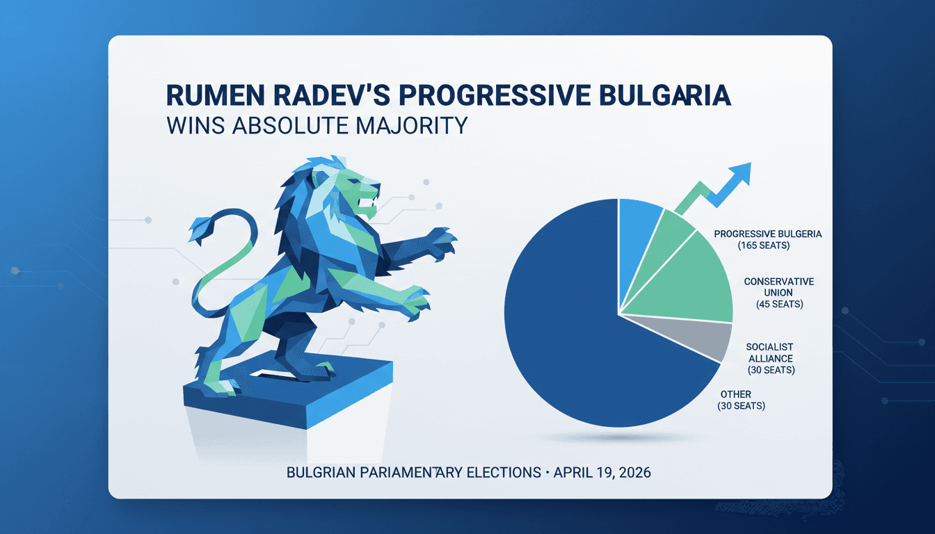 Rumen Radev's Progressive Bulgaria Wins Absolute Majority in Parliamentary Elections