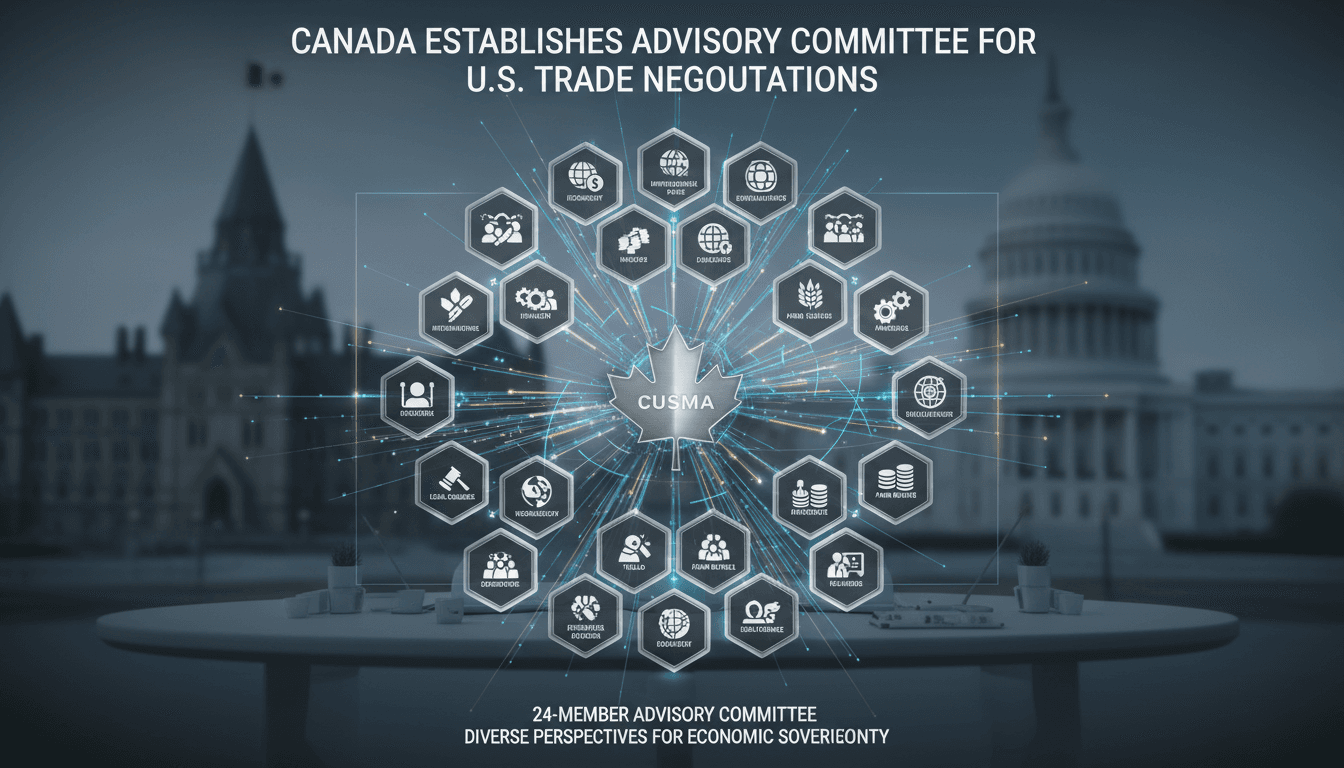 Canada establishes advisory committee for U.S. trade negotiations