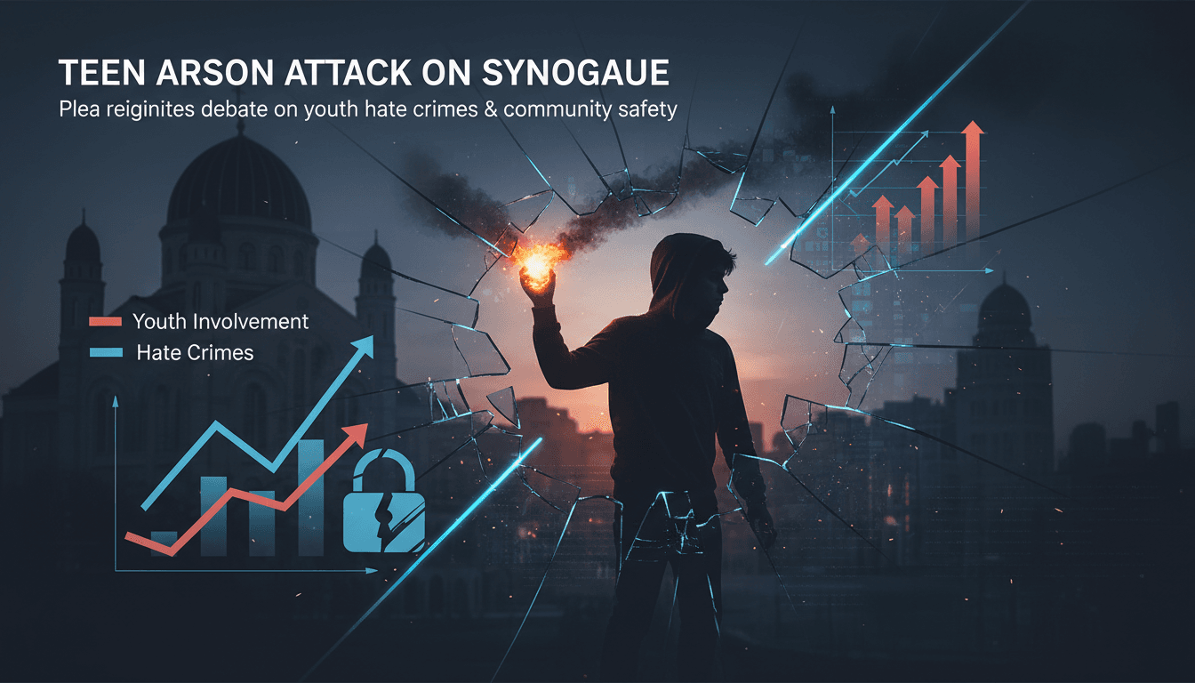 Teenager pleads guilty to arson at Kenton United Synagogue in London