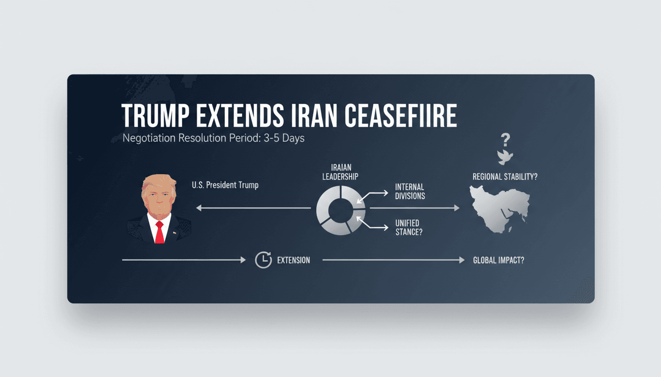 Trump Extends Ceasefire with Iran for Negotiation Resolution
