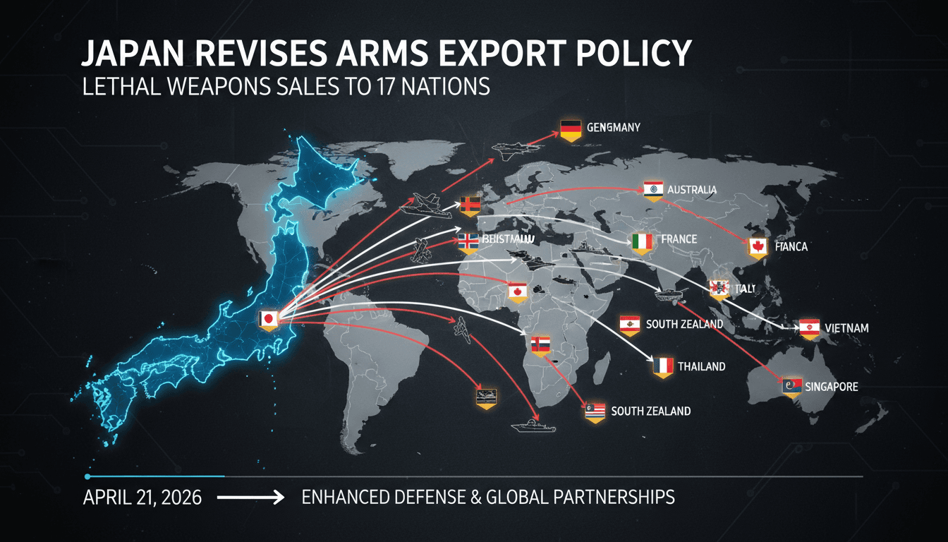 Japan Revises Arms Export Policy to Allow Lethal Weapons Sales
