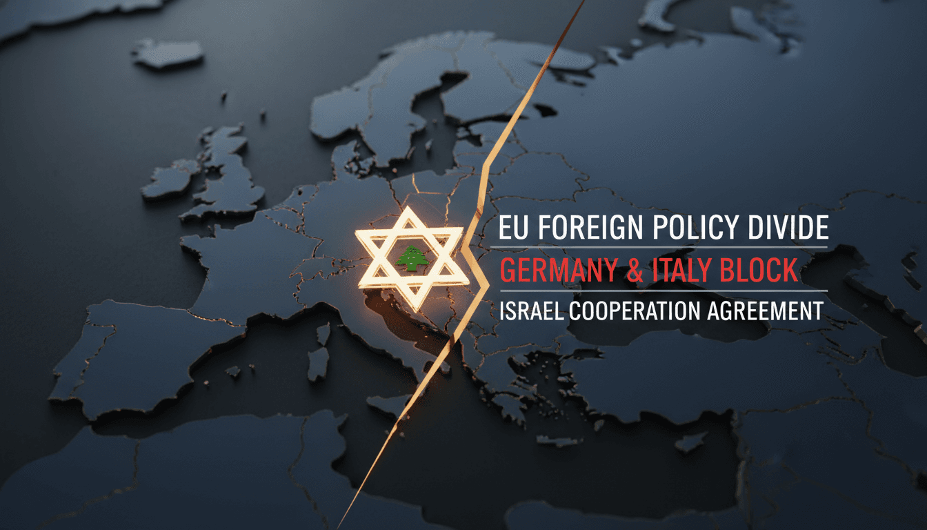 Germany and Italy block EU proposal to suspend Israel cooperation agreement