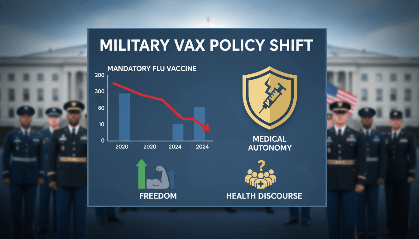 U.S. military ends mandatory flu vaccine for soldiers