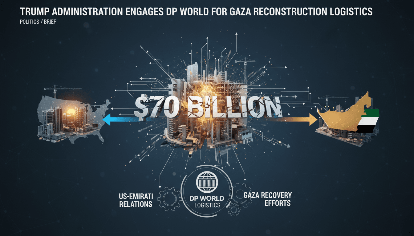 Trump Administration Engages DP World for Gaza Reconstruction Logistics