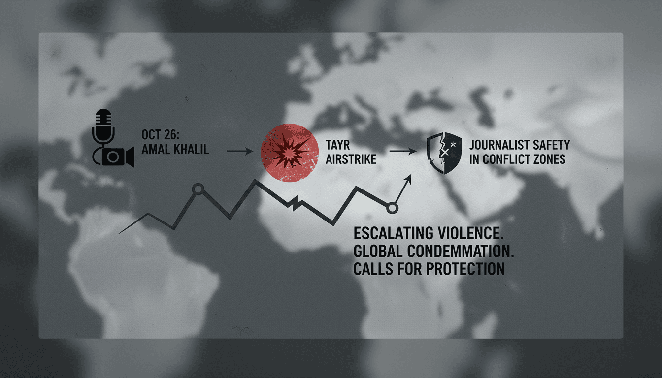 Lebanese journalist Amal Khalil killed in Israeli airstrike in Tayr