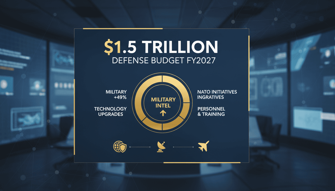Trump Proposes Record $1.5 Trillion Defense Budget for 2027