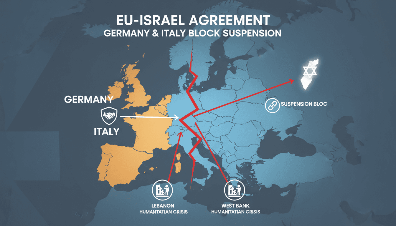 Germany and Italy Block EU Suspension of Israel Cooperation Agreement