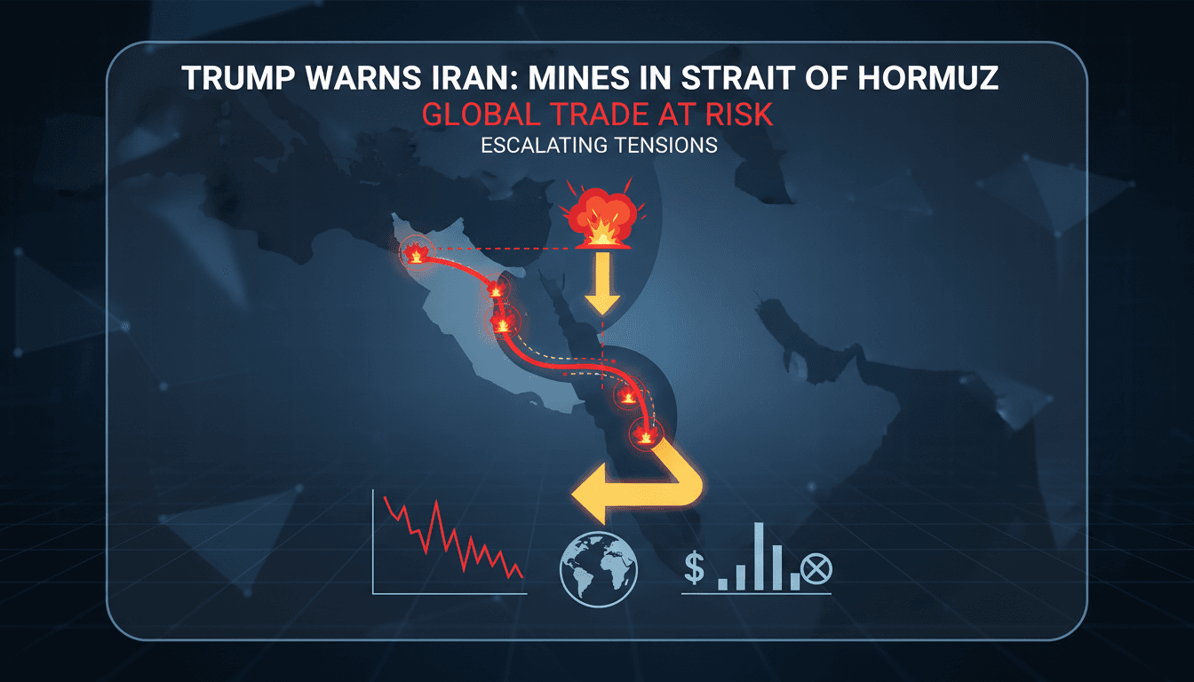 Trump warns Iran over mine-laying in Strait of Hormuz amid escalating tensions