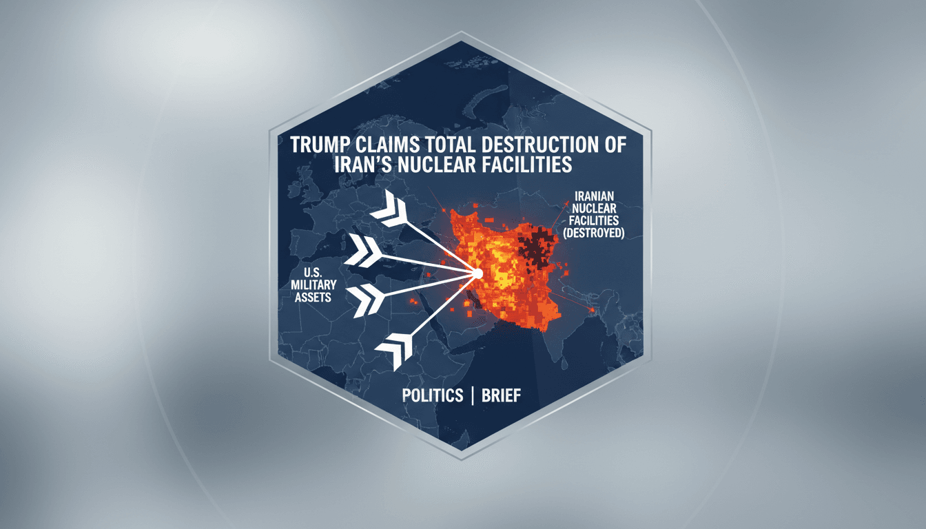 Trump Claims Total Destruction of Iran's Nuclear Facilities
