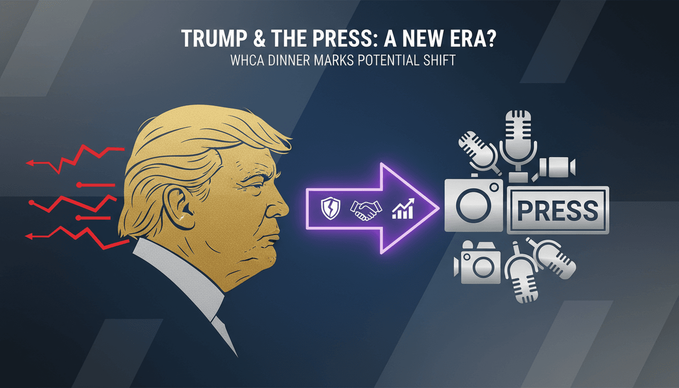 Trump attends White House Correspondents' Dinner for the first time as president