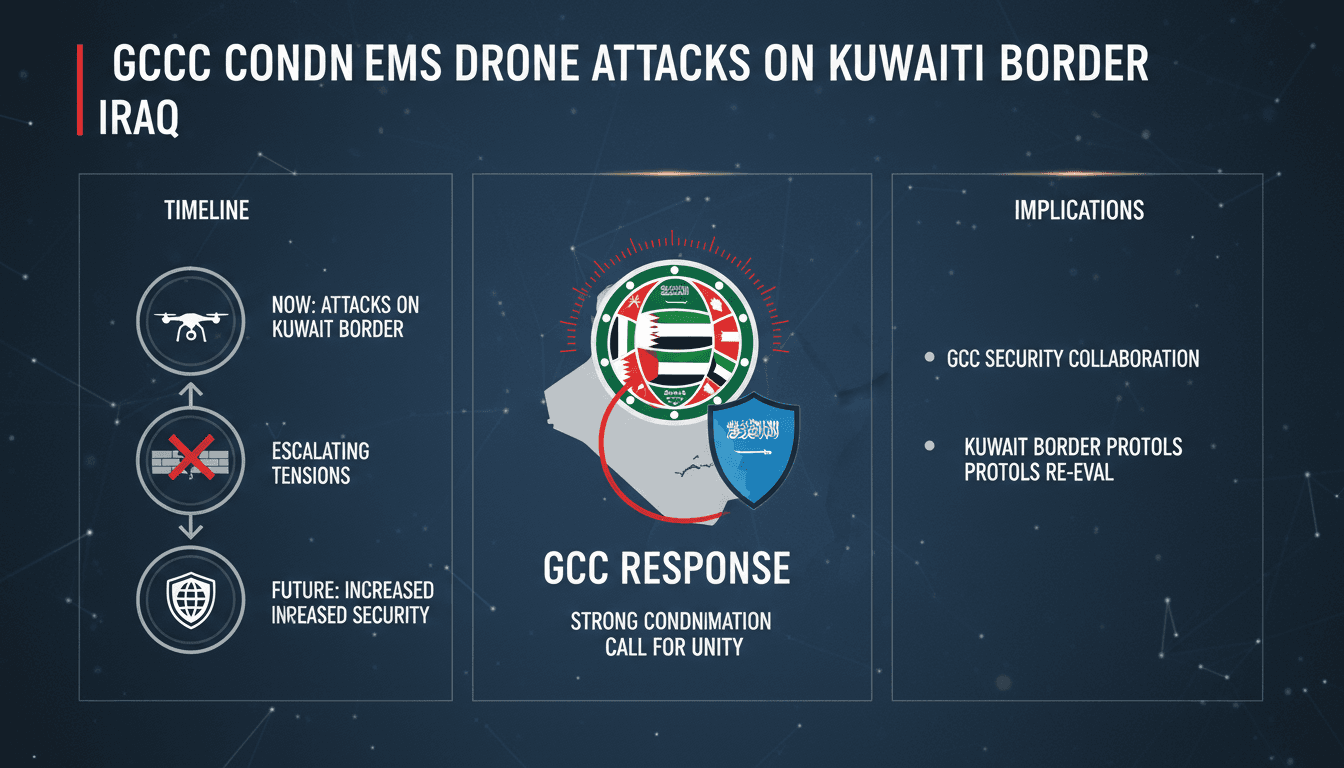 GCC Condemns Drone Attacks on Kuwaiti Border Centers from Iraq
