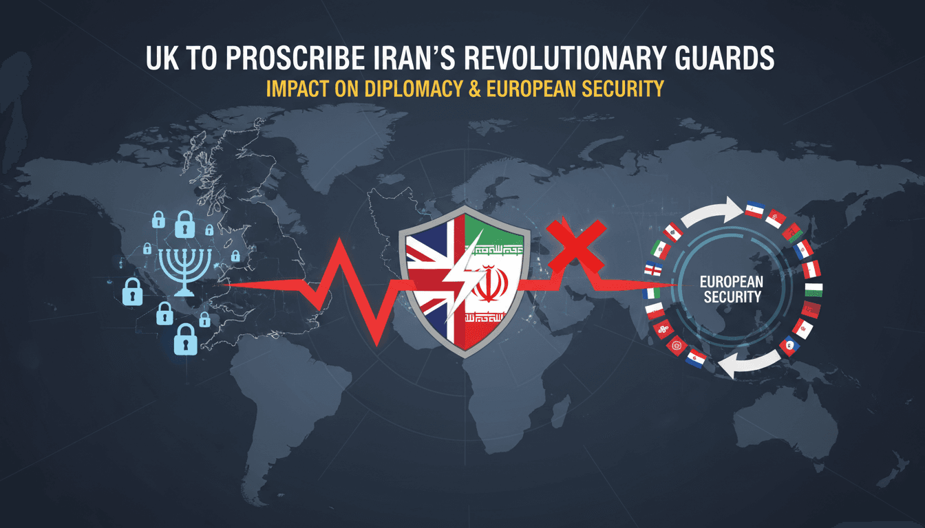 UK to proscribe Iran's Islamic Revolutionary Guards Corps as a terrorist organization