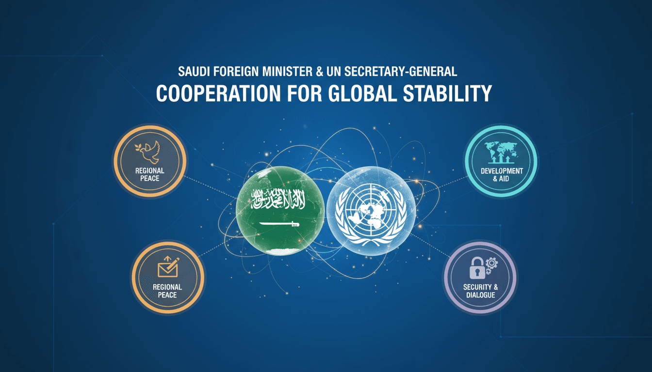 Saudi Foreign Minister discusses cooperation with UN Secretary-General