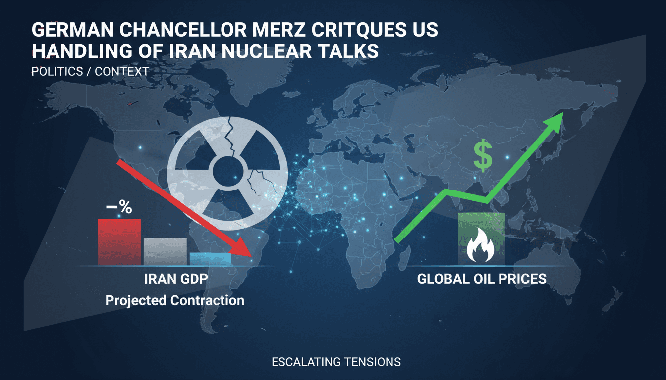 German Chancellor Merz Critiques US Handling of Iran Nuclear Talks