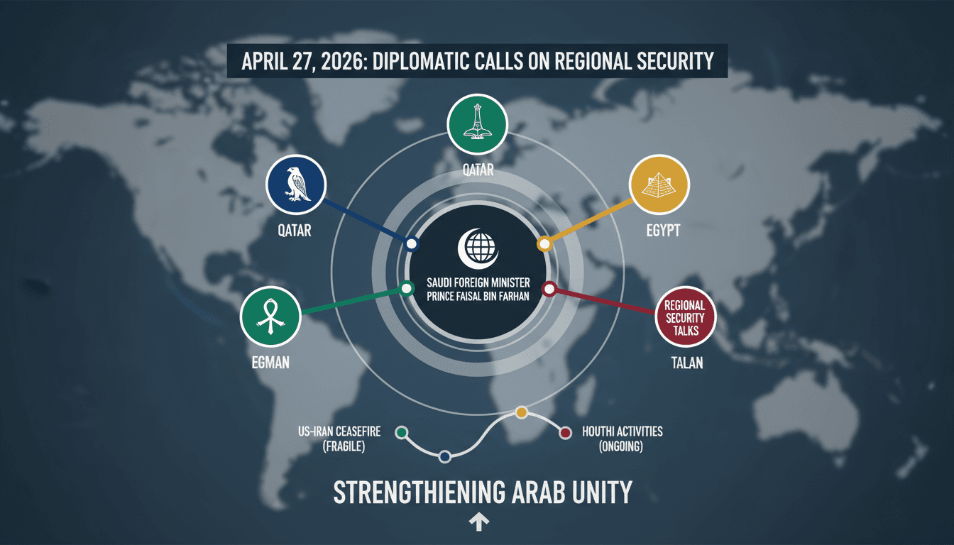 Saudi Foreign Minister Engages in Diplomatic Calls with Arab Counterparts on Regional Security