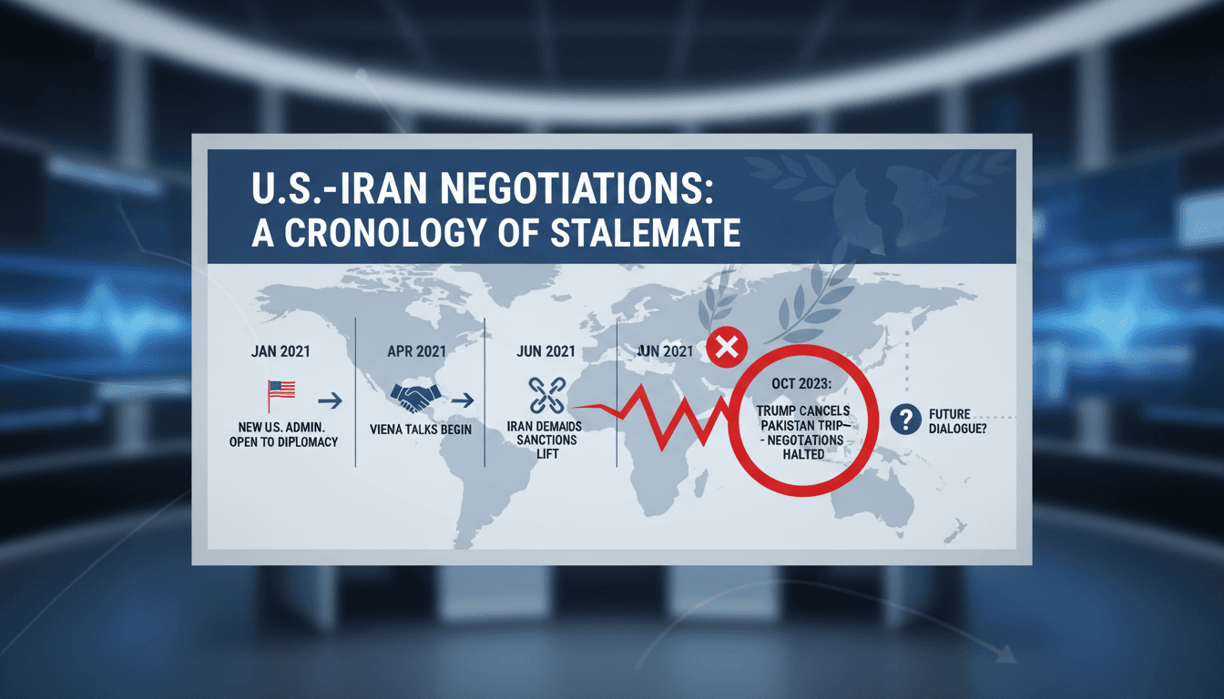 Trump Cancels U.S. Envoys' Trip to Pakistan for Iran Negotiations
